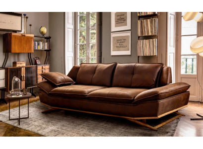 Mūsdienīgs brūns krāsas 3-vietīgs dīvāns Komforts un stils vienā komplektā jauns