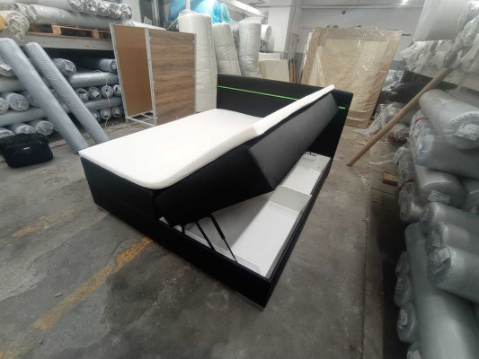 Luksusa gultas dizains tekstila gultas apdares aprīkojums 180x200cm guļamistabas mēbeles