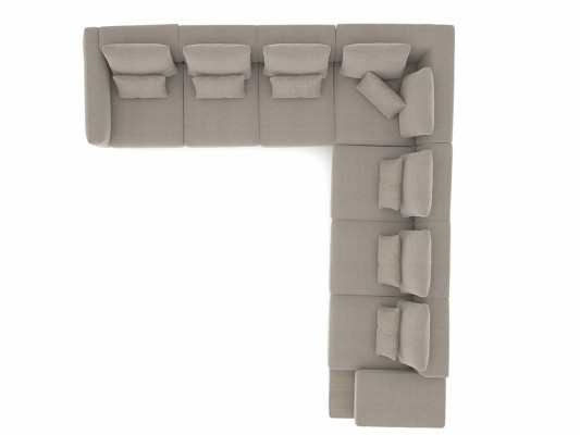 Dizainera dīvāns Dīvānu stūra sofa L-formas auduma polsteris garnitūra dzīvojamais istabas galdiņš