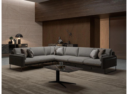 Pilnmēness izkārtnes dzīvojamā istabā dīvāns sofa stūra dīvāns L formā burtnīcas galdiņš