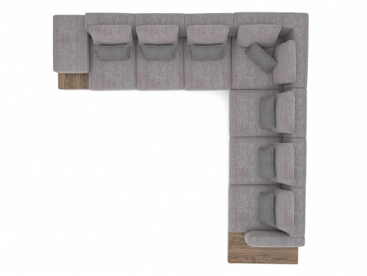 Peli dīvāns L-formas dizaina auduma mēbeles mīkstā sofa jaunā viesistabā