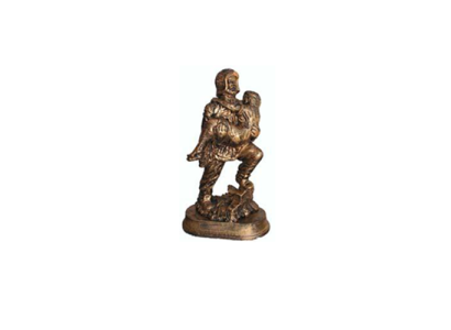 Skulptūra Ugunsdzēsējs glābj bērnu Varoņa figūra Statuja Varšninš Imitācija 25cm Dekors