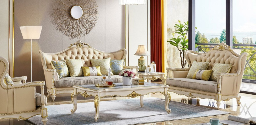 Sofas klājums 3+2+1 vietas komplekts dizaina sofa, polster Couchen, 3 gabalus Koka masīvs