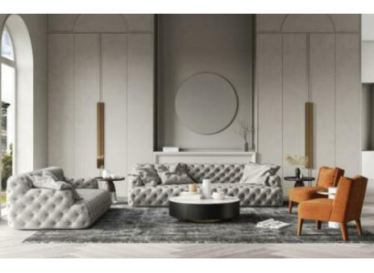 Chesterfield ādas dīvāns ar trīs sēdvietām, relaksējoša sēdvieta, dizaina dīvāns, dīvāns, relaksējoša sēdviete, 234 cm.