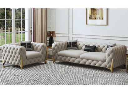 Sofas galds Lielais komplekts 3+1 sēdvietas ādas dīvāna galds dizaina dīvānu komplekts