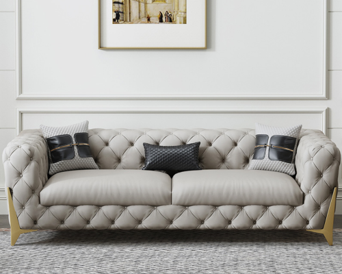 Sofas galds Lielais komplekts 3+1 sēdvietas ādas dīvāna galds dizaina dīvānu komplekts