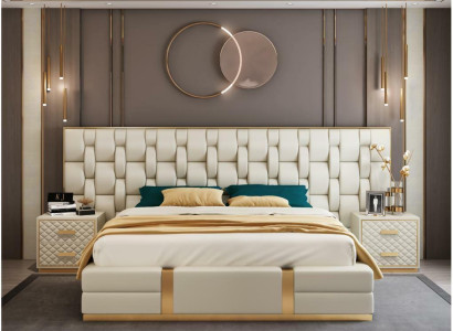 Tikai Edelstahl Luxus Bett Metall Leder Betten Hotel Chesterfield 180x200