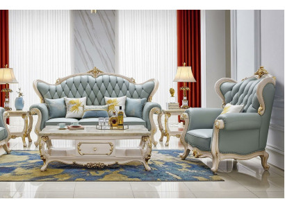 Sofas komplekts 3 1-vietīgais dizaina dīvāns polster Couchen Couch Luxus Chesterfield
