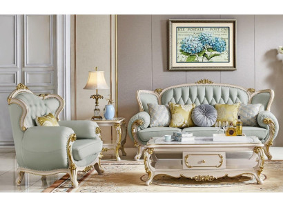 Ādas dīvāns dīvāngarnitūra komplekts 3 vienvietīgs sofa Chesterfield masīvkoks