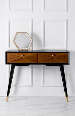 Konsolu galds Galds Konsola Komoda Gala galds Koks Moderns Luksuss Brūns Dizains