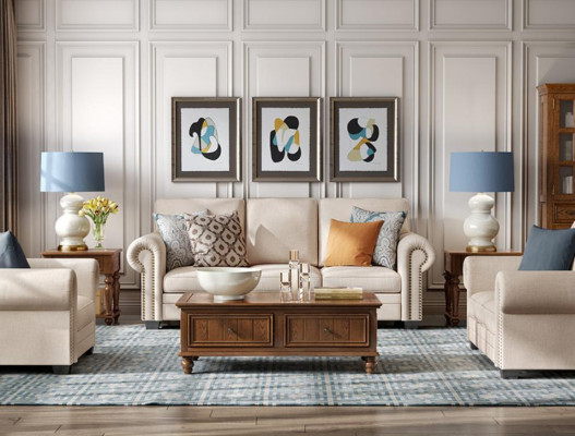 Sofas komplekts 321 sēdvietas auduma dīvāns dizaina dīvāns paliktni