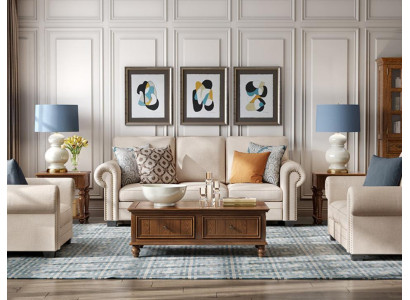 Sofas komplekts 321 sēdvietas auduma dīvāns dizaina dīvāns paliktni