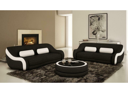 Sofas komplekts sēdeklis āda dizains XXL pārklājums dīvāns komplekts 3+2 sēdvietas