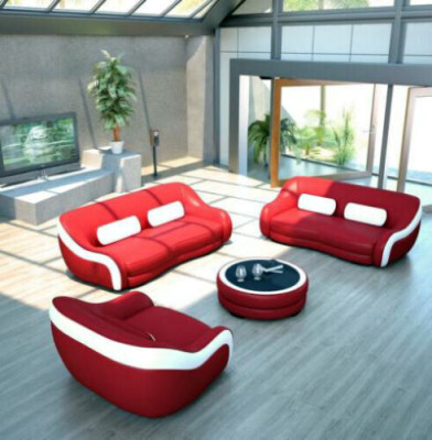 Sofas komplekts sēdeklis āda dizains XXL pārklājums dīvāns komplekts 3+2 sēdvietas