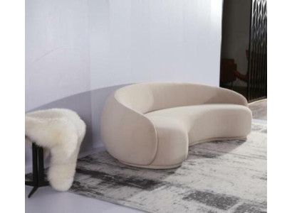Dizaina gultas Lounge dīvāni Korduroja dīvāns 3 vietas audums apaļais kluba mēbeles stūra komplekts