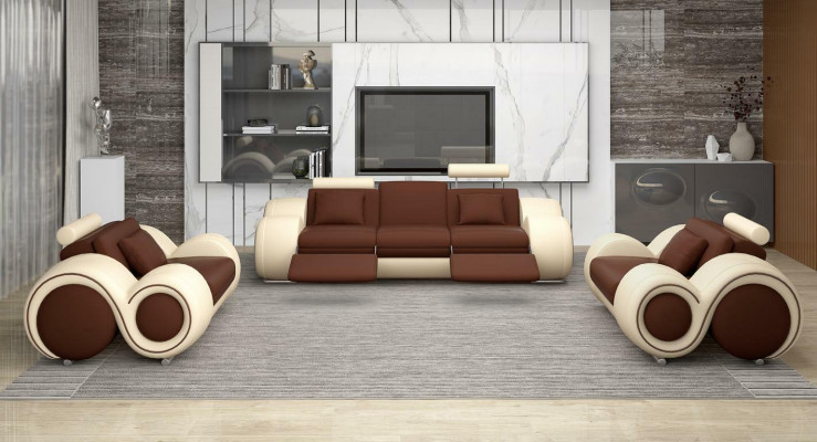 Sofa komplekts dizaina dīvāns 3+2 komplekts polster sofa ādas mēbeles dzīvojamā istaba