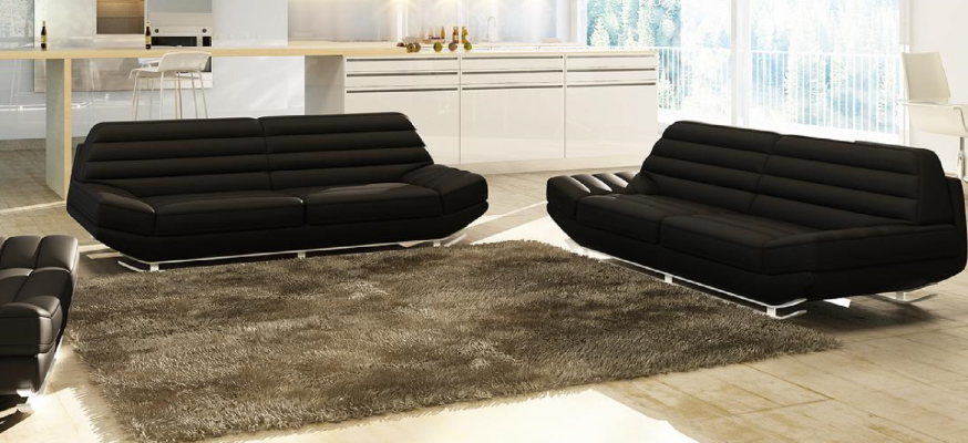 Sofas komplekts Design Couch 3+2 Polster Sofa Ādas dzīvojamā istabas komplekti