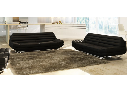Sofas komplekts Design Couch 3+2 Polster Sofa Ādas dzīvojamā istabas komplekti
