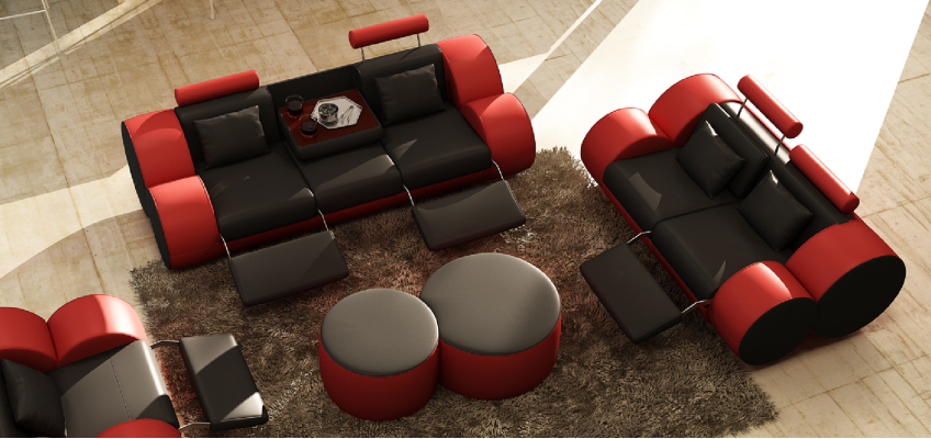 Sofas komplekts dizaina dīvāns 3+2 apvalks ādas dīvāns viesistaba komplekti