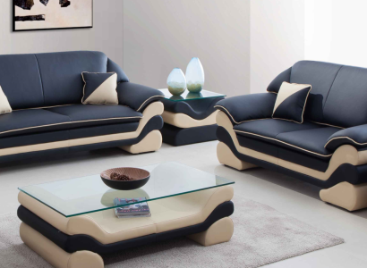 Ādas dīvāns dzīvojamā telpa 3+2 sēdvietas dizaina dīvāns klasiskais komplekts