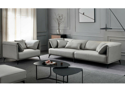 Dzīvojamā istaba Dīvāni Dīvāniem Pildspalvas 4 vietu Pelēks dizains Xxl Big Sofa