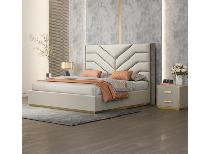 Gulta polster dizains luksus koka divguļamie gultas laulības guļamistabā ādas viesnīcas mēbeles