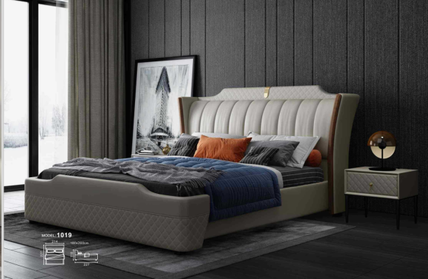 Itāļu stila mēbeles dizaina gultas Modernais rāmis guļamistabai