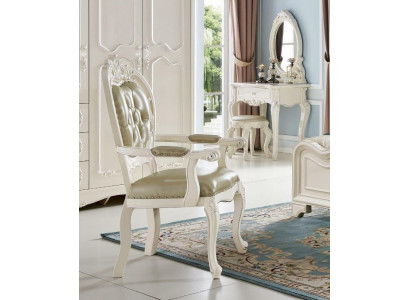 Klasiskais beige Chesterfield krēsla baroka stils vienam cilvēkam ekskluzīvs ādas krēls
