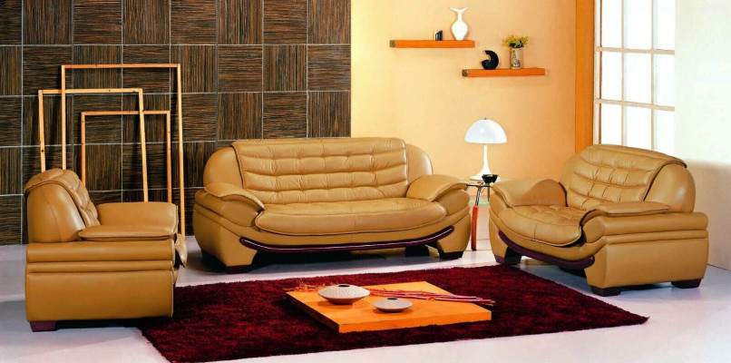 Sofagarnitur Dīvāns Polster Sofa Āda Dzīvojamā Istaba Sēdeklis 3+2+1 Kopums Garnitūras