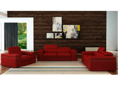 Sofas komplekts Arķivs ādas galdi Telpa Sēdeklis 3+2+1 komplekts Garnitūras