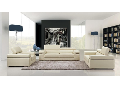 Sofa komplekts Dīvāns 80 20 Pārsegs Āda Dīvāns Dzīvojamā istaba Sēdekļi 3+2+1 komplekts