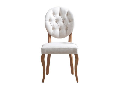 Baltais Chesterfield Polsterstūls, dizaina ēdamistabas krēsli, luksusa vienvietīgi.