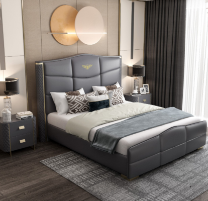 Dizaina divguļamais gultas ledus gultas gultas ledus apdare laulība 180x200cm