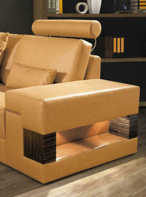 Liela XXL ādas sofa dīvāns gults stūra mīkstajos mēbelēs lounger komplekts U formā grīdas zonā