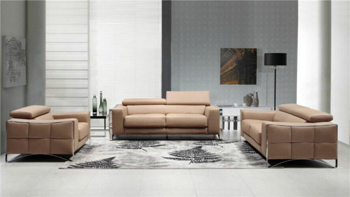 Sofas komplekts ar 3+2 sēdvietām no ādas (bez krēsliem) dīvāniem, sēdekļiem un polsterējumu komplektam 1504