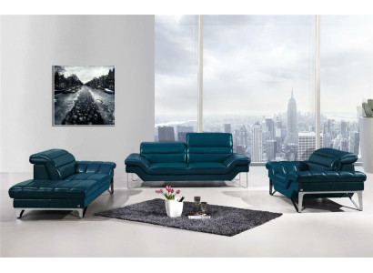 Sofasets no ādas 3+2 (bez krēsliem) dīvāns sēdeklis polsterne 994