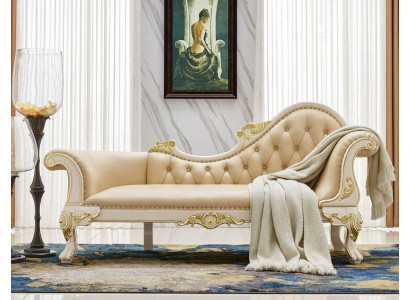Šaizlonga dīvāns āda atpūtas krēsls gultas kratītis sofa Česterfīlda masīvkoks