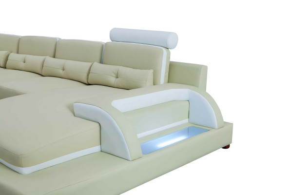 Ādas sofa XXL lielas sofas dīvāns dīvāns mīksts stūra dīvāns dzīvojamā zona āda