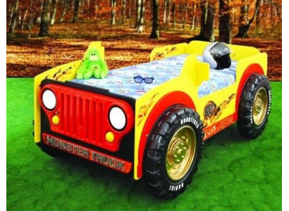 Bernu gulta JEEP ABS gulta gultas automašīna pusaudžu gulta transportlīdzeklis matracis jauns