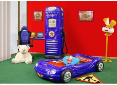 GULTS AR MATRACI Bērnu gultas automašīna gultas sporta automašīnas zēniem un meitenēm BOBO