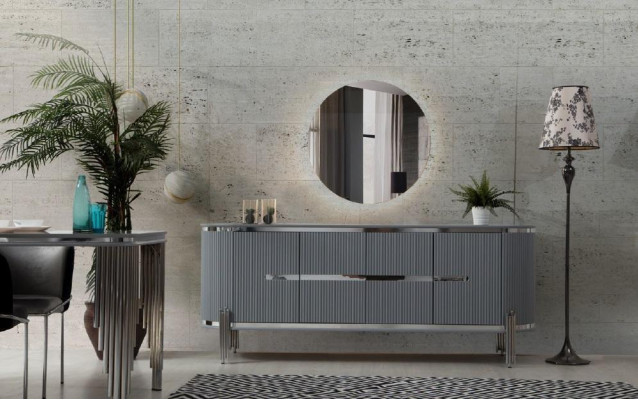 Klasiskā Sideboard komoda, koka skapis, skapji, luksusa mēbeles, komodes jaunas