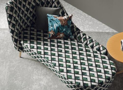 Tekstilija ērtam krēslam Guļvietu grīdā Polster guļvieta Sofa šezlongs Relax Club Furniture