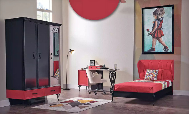 Klasiskā Loft skapis Guļamistabas skapji Dizaina mēbeles 131x60x200
