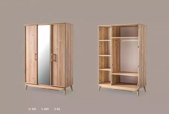 Garderobe brūns koks guļamistabas mēbeles dizaina skapji Vērtīgais skapis