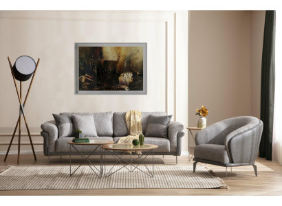 Sofas gultasgarnitūra 3+1 sējājs mīkstā mēbeļu garnitūra dīvāni krēsli luksuss 2x galdini komplekts