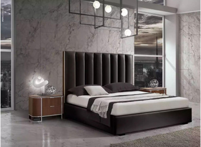 Pilnīga moderna guļamistabas komplekta dizainera gulta + 2 naktsplaukti 3 gab.