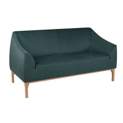 Zaļā sofa dizainera 3-vietīga Augstas kvalitātes polstermēbeles tekstila dīvāns