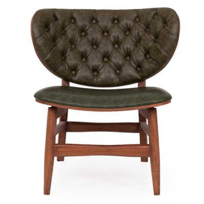 Moderns Chesterfield zaļais vienvietīgs mīkstais krēsla vienvietīgs krēsls