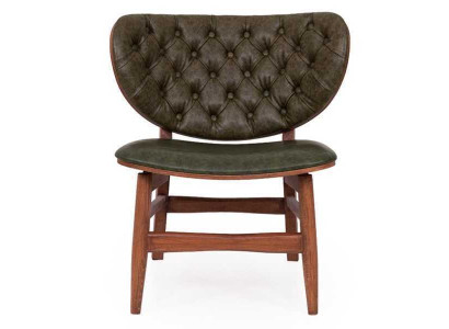 Moderns Chesterfield zaļais vienvietīgs mīkstais krēsla vienvietīgs krēsls