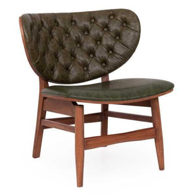 Moderns Chesterfield zaļais vienvietīgs mīkstais krēsla vienvietīgs krēsls